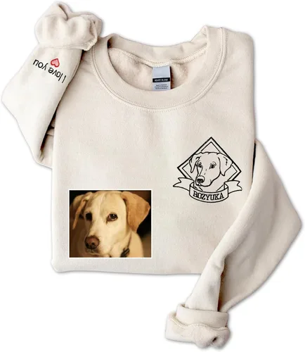 Miniatura 11 de GodLover Custom Dog Mom Embroidered Sweatshirt, Personalized Pet Lover Hoodie, Gift for Women, Mothers Day, Christmas Estilo 03.