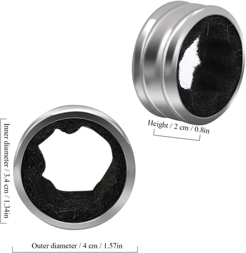 Miniatura 2 de BK8 - Collares de acero inoxidable para botellas de vino, anillos de goteo con clase, paquete de 8 tapones de gota de vino simples y duraderos
