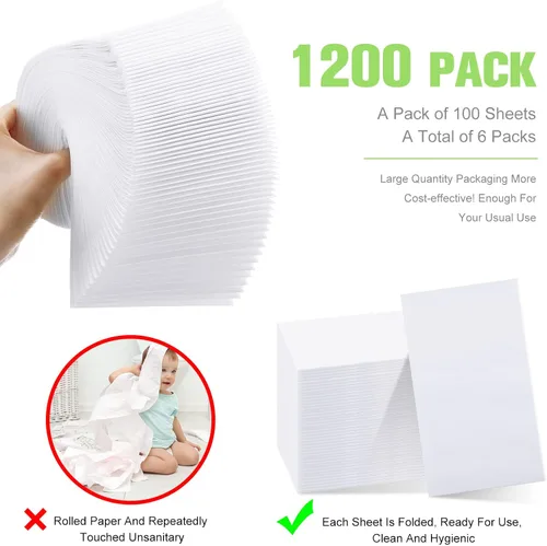 Miniatura 2 de Servilletas desechables para baño, servilletas blancas desechables para cena, toalla de papel para invitados, toallas de mano suaves y absorbentes