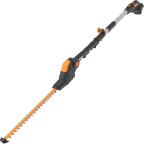 WORX WG252.9 - Cortasetos inalámbrico de 20" 20V, cortasetos con pértiga que alcanza hasta 12 pulgadas con pértiga extendida, recortadora eléctrica