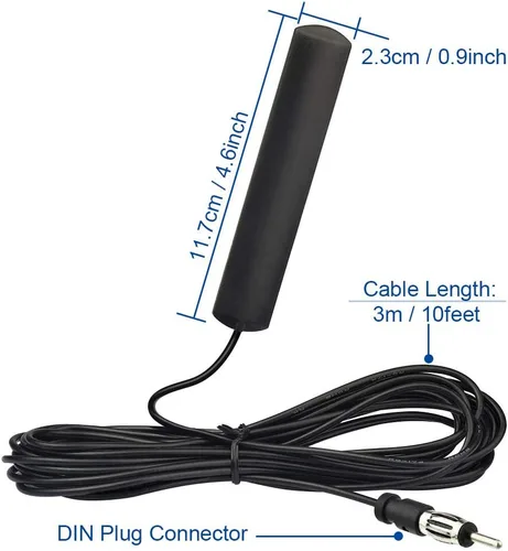 Miniatura 2 de Bingfu Antena de coche estéreo para coche, antena de radio FM AM, montaje adhesivo para coche, antena de parche oculto para vehículo, camión, SUV