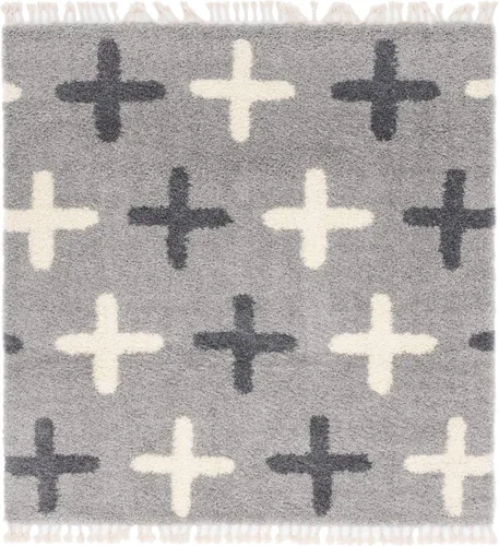 Miniatura 14 de Unique Loom Hygge Shag Collection - Alfombra rectangular moderna de inspiración marroquí, diseño geométrico, felpa y acogedora, 4 pies x 6 pies
