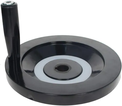 Heyiarbeit Manivela de alta calidad para volante, 6.299 in/6.30 pulgadas de diámetro de orificio para la mayoría de la máquina, torno de madera,