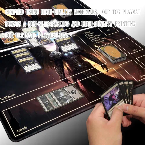 Miniatura 2 de MTG - Tapete de juego de 24 x 14 pulgadas, con parte trasera antideslizante, ideal para entusiastas de los juegos de cartas, tapete de juego TCG