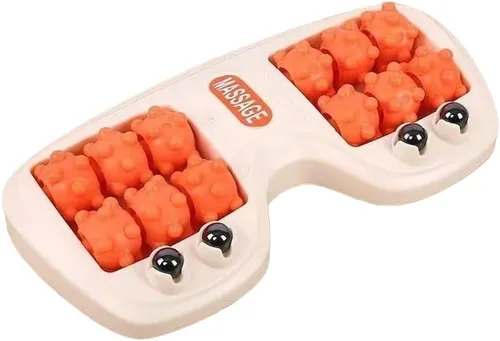 Rodillo masajeador de pies para alivio de la fascitis plantar, terapia de acupresión de doble pie para aliviar el dolor, aliviar el estrés y mejorar