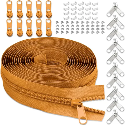 Miniatura 17 de Cinta de cremallera de nailon #5 para costura: YZSFIRM 10 yardas blancas por The Yard Cremalleras de bobina de nailon para manualidades de costura