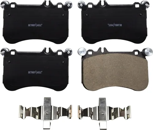 Miniatura 3 de Detroit Axle - Pastillas de freno delanteras para Mercedes-Benz CLS550 12-18, 12-14 E550, pastillas de freno de cerámica con repuesto de hardware