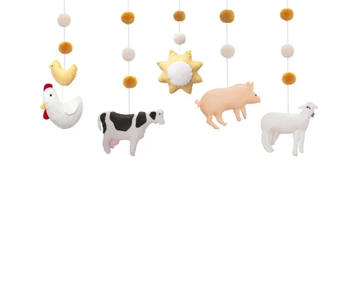 Miniatura 3 de Móvil para cuna de bebé – Móvil colgante de madera para cuna, decoración de guardería para niños y niñas, regalo perfecto de ducha