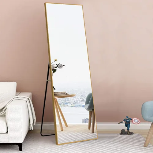 Miniatura 16 de KIAYACI - Espejo para pared de cuerpo completo, espejo para dormitorio o vestidor, se puede colocar de pie, colgado o apoyado contra la pared