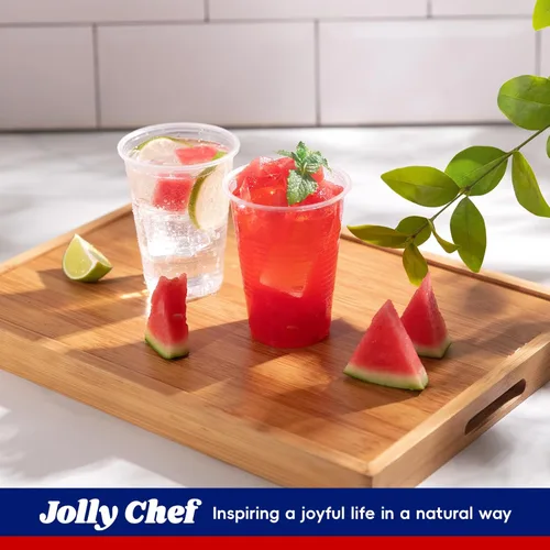 Miniatura 3 de JOLLY CHEF Paquete de 600 vasos de plástico transparente de 9 onzas, vasos desechables de 9 onzas para fiestas, picnics, barbacoas, viajes, 9oz-Clear