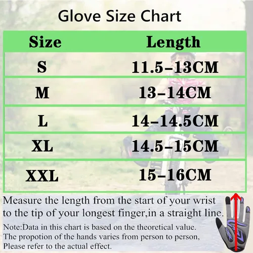 Miniatura 4 de Guantes de bicicleta para niños y niñas, guantes de ciclismo acolchados de gel para niños y niñas, guantes de ciclismo antideslizantes para jóvenes
