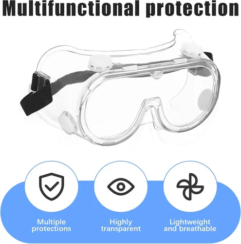 Miniatura 5 de Paquete de 2 gafas de ducha ajustables, protectores de pestañas y cejas, protector de ojos después de cirugía de cataratas