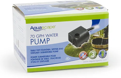 Miniatura 4 de Aquascape Bomba de agua sumergible de 70 GPH para fuentes, cascadas, estanques, acuarios, filtros, 91023