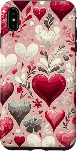 Miniatura 10 de Funda romántica para iPhone 11 Pro Max con corazones encantadores para el día de San Valentín