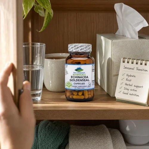 Miniatura 6 de Pure Mountain Botanicals Cápsulas de sello de oro de equinácea – 450 mg de complejo orgánico de raíz de equinácea y sello de oro – 90 cápsulas