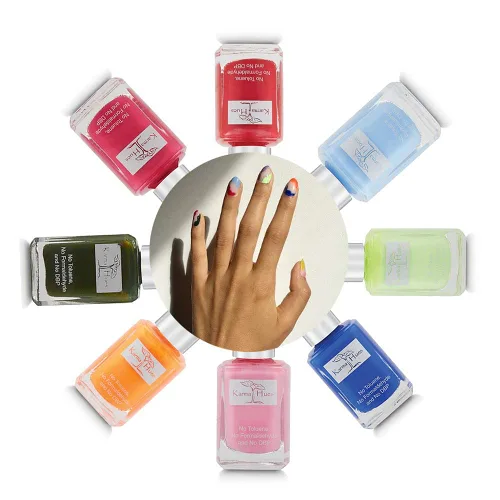 karma organic Hermosos colores: combinación de esmalte de uñas natural, no tóxico, pintura de uñas vegana y libre de crueldad animal