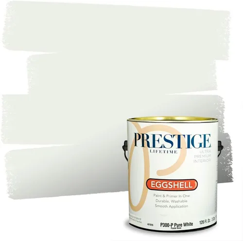 Miniatura 133 de PRESTIGE Paints - Pintura interior e imprimación en uno, 1 galón, cáscara de huevo, pimienta envejecida