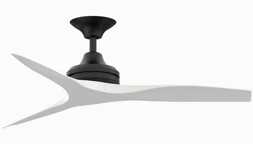 Miniatura 6 de Fanimation Spitfire - Ventilador de techo de 3 aspas, 12 pulgadas de alto y 48 pulgadas de ancho, acabado negro, color hoja de madera de whisky