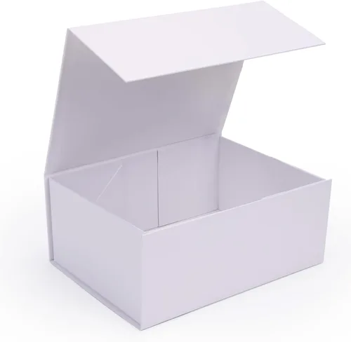 Miniatura 17 de Paquete de 4 Cajas de Regalo de 12x6x4 Pulgadas con Tapas de Cierre Magnético, Caja Negra Magnética para Boda, Propuesta de Padrinos y Damas