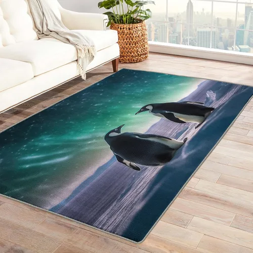 Miniatura 27 de Alfombra retro y decoración del hogar, alfombra lavable de 2 x 3 a 70 segundos, para entrada, sala de estar, dormitorio, tapete antideslizante