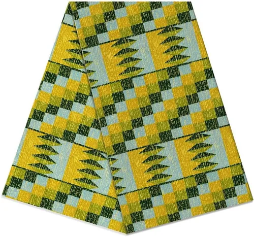Miniatura 24 de Patrón africano de cera Ankara imprime tela 6 yardas 100% algodón cera paño para vestido de fiesta y telas de tapicería DIY LB041