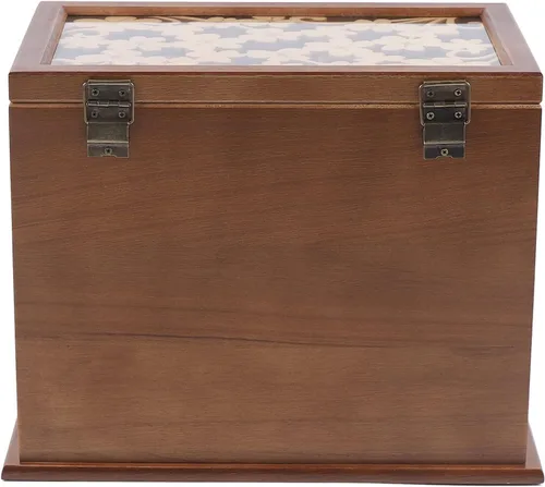 Miniatura 6 de Joyero de madera con 6 capas, organizador de madera, ideal como regalo para mamá y novia.