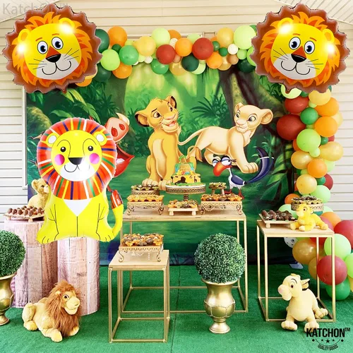 Miniatura 7 de Globo de carpa de circo de carnaval y globo de león – grande, 30 pulgadas Decoraciones de fiesta temática de carnaval Globos de carnaval
