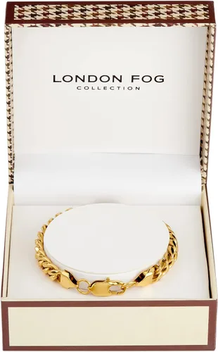 Miniatura 4 de LONDON FOG Curb Link Silver Plated 8 Inch Unisex Bracelet For Him and Her