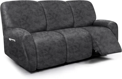 Miniatura 34 de molasofa Fundas de cuero para sillas reclinables, fundas para sillas reclinables grandes para silla reclinable, 4 piezas, fundas lavables que se