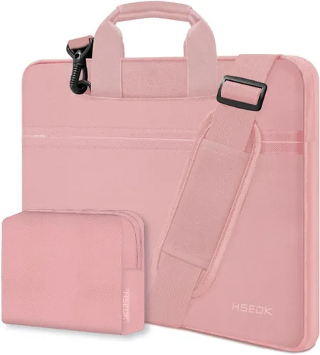 Miniatura 15 de Hseok Bolsa de hombro delgada para laptop de 13-14 pulgadas Bolso de mano con funda pequeña compatible con MacBook Pro de 14 pulgadas M4/M3/M2/M1