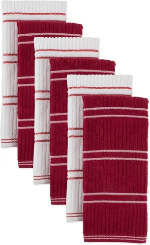 Miniatura 3 de 6 toallas absorbentes para cocina J & M Home Fashions Rojo