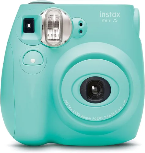 Fujifilm Instax Mini 7S cámara de película instantánea color verde seafoam (Renovada)