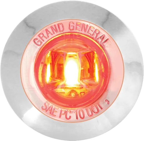 Miniatura 8 de GG Grand General 75222 Mini luz LED de doble función de 1-1/4 pulgadas con bisel de plástico cromado para camiones, remolques, cuatrimotos, UTV, RV