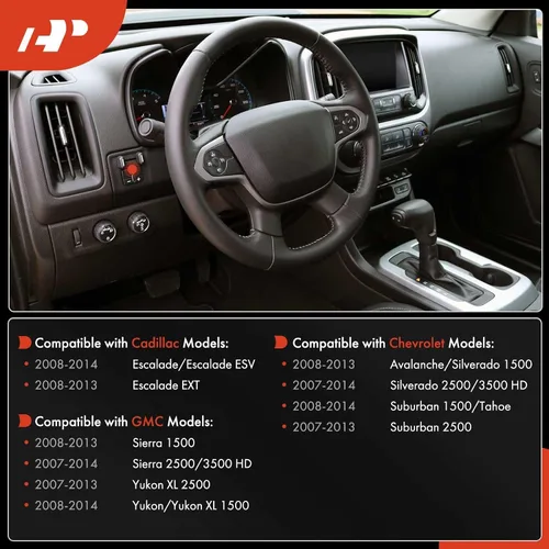 Miniatura 2 de A-Premium Conjunto de interruptor de control de freno de remolque compatible con Chevrolet Silverado 1500 2500/3500 HD Suburban Tahoe Avalanche &