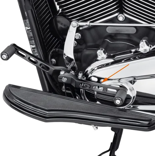 Miniatura 5 de Tablas de piso para Harley Davidson Touring Flt Black Defiance Floorboards Harley estribos Harley dedo del pie palancas de cambio estándar Flht