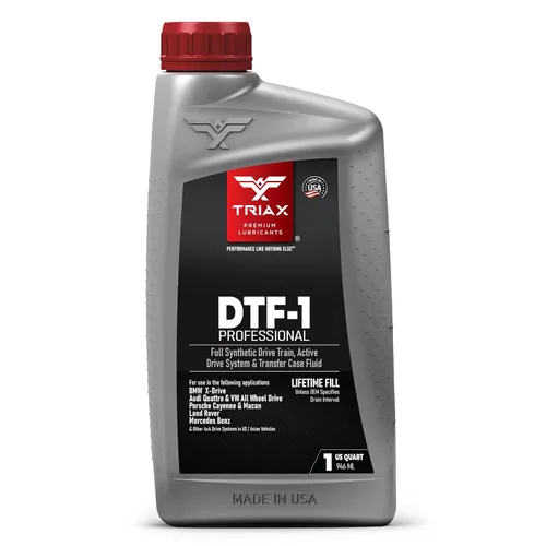 TRIAX DTF-1 - Fluido de caja de transferencia profesional totalmente sintético, llenado de por vida, para todas las estaciones hasta -60 F,