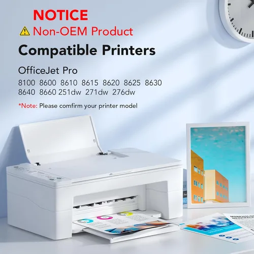 Miniatura 2 de colorfly Paquete combinado de cartuchos de tinta 950xl y 951xl compatibles con HP OfficeJet Pro 8610 8620 8100 8630 8615 repuesto con cartuchos