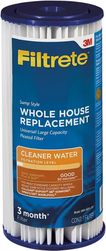 Filtrete Sistema de filtro de agua plisado de gran capacidad 3WH-HDPL-F01 de toda la casa