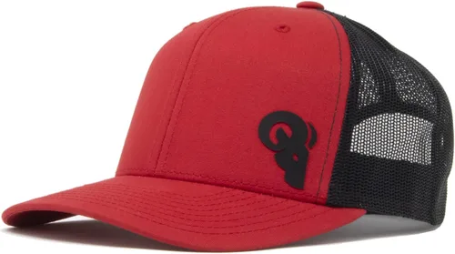 RAM ADVANTAGE Sportsman - Gorra de camionero Gorra de malla con logotipo de silicona, calidad premium, duradero, ajuste cómodo