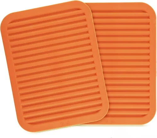Miniatura 14 de Salvamanteles para platos calientes, salvamanteles de silicona versátil para cocina, tapete de platos y soporte para ollas para mostrador, tapete