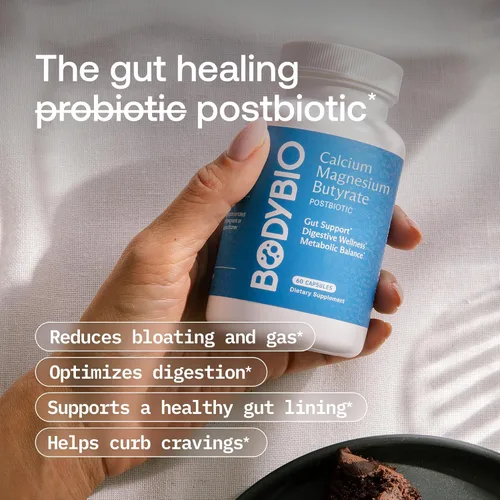 Miniatura 4 de BodyBio Butirato - Postbiótico para la Salud Intestinal, Apoyo Digestivo, Alivio de Hinchazón, Gases y Estreñimiento, Reparación de Intestino