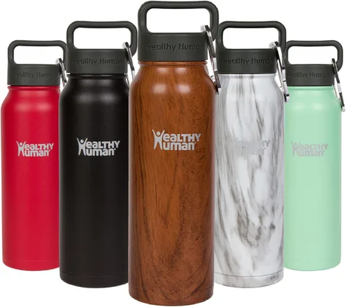 Miniatura 6 de Healthy Human Botella de Agua de Acero Inoxidable Termo de Agua con Doble Pared y Aislamiento al Vacío para Adultos Botellas de Viaje Ecológicas