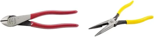 Klein Tools Alicates D228-8 y alicates de punta de aguja D203-8