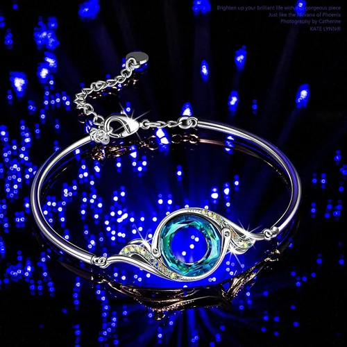 Miniatura 3 de Kate Lynn Rise From the Ashes Phoenix Bracelet Made with Crystals from Austria Adjustable Bangle Bracelet for Women 72 Packaged with Jewelry Box