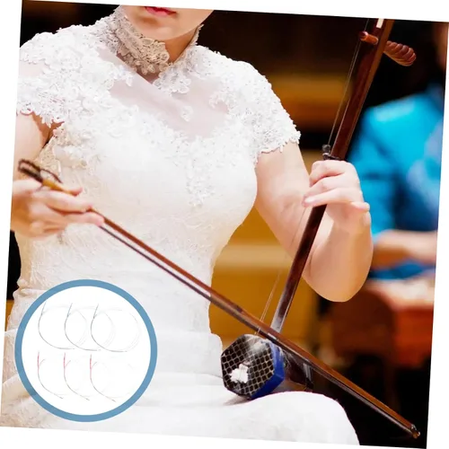Miniatura 9 de SUPVOX 15sets Full Erhu Strings Wire Core Wire High Resonance Comfortable Hand Feel Erhu Accessories