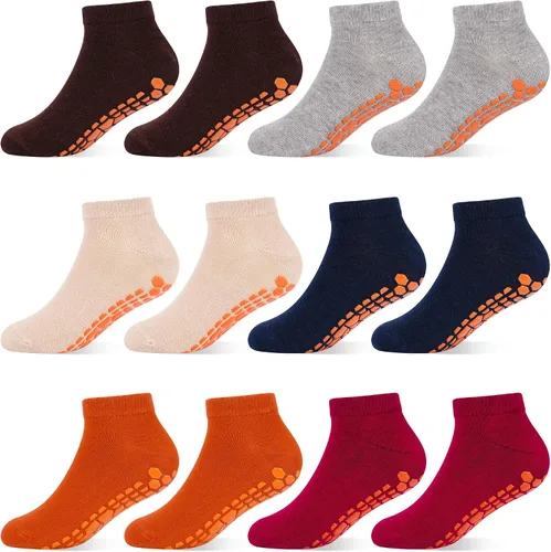 Miniatura 8 de HYCLES Calcetines Antideslizantes para Niños y Niñas Pequeños Calcetines de Agarre para Tobillo Calcetines Adhesivos Antideslizantes para Niños 6