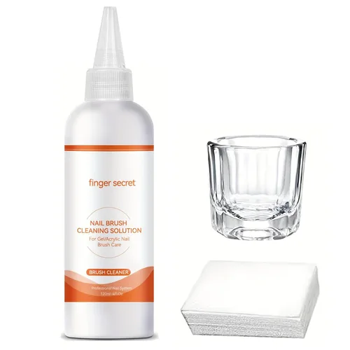 Miniatura 7 de Limpiador de cepillos de uñas y solución revitalizante – Limpiador de acción rápida para cepillos acrílicos, aerógrafos, cepillo de uñas de gel