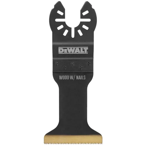 Miniatura 5 de DEWALT Hoja oscilante para herramientas de madera con clavos, ancha, revestimiento de nitruro de titanio (DWA4204), color negro (paquete de 5)