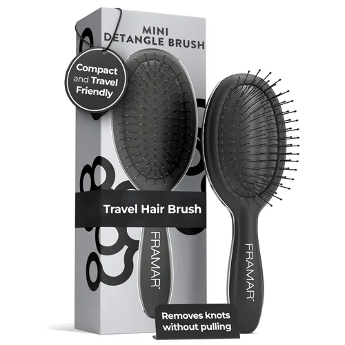 Miniatura 22 de FRAMAR Cepillo para desenredar el cabello morado, cepillo desenredante para mujeres, cepillo para cabello mojado para niñas, cepillo desenredante