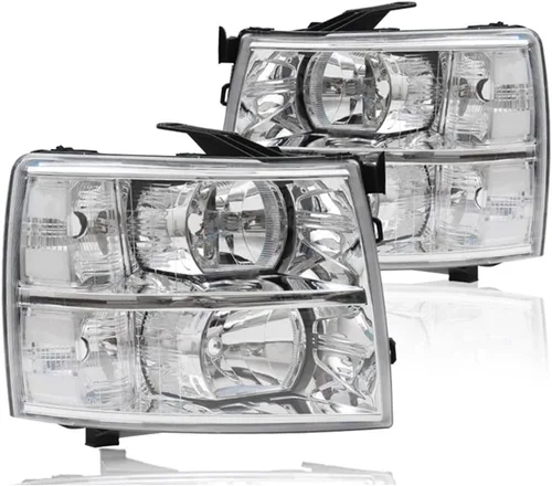 Miniatura 10 de PIT66 Conjunto de faros laterales izquierdos, compatible con Chevy Silverado 1500 2007-2013, Silverado 2500 3500 2007-2014 y HD Lente transparente